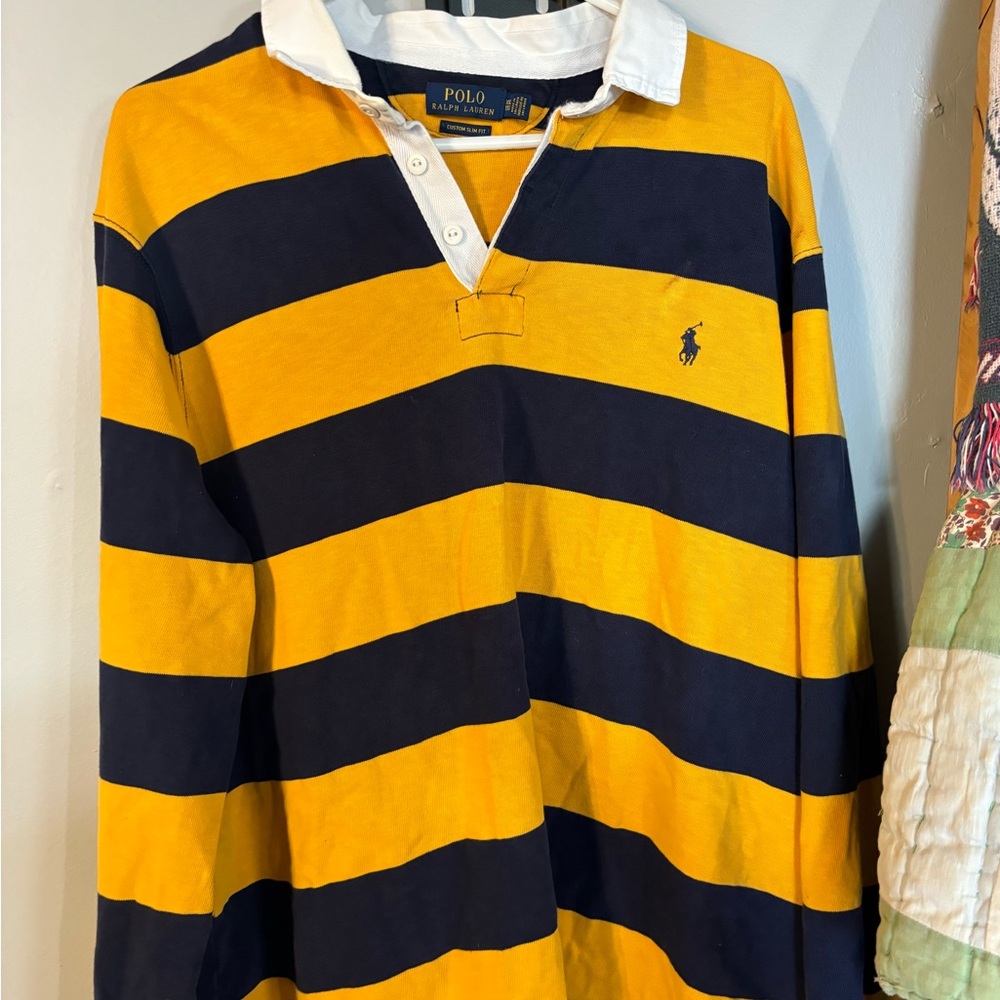 Men’s Striped Polo